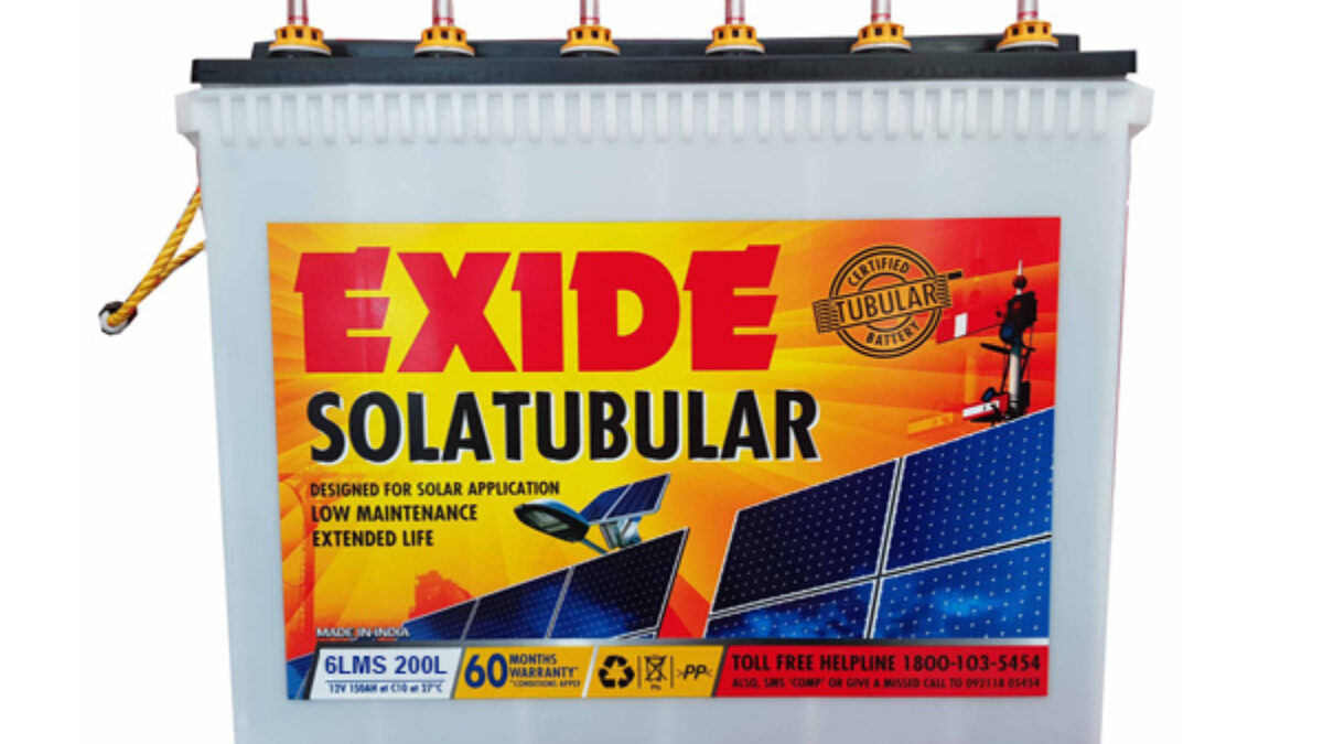 Exide Solar Tubular 200ah